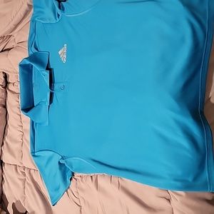 Blue Adidas Men's Polo